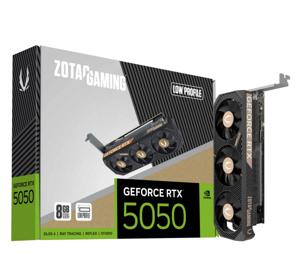 ZOTAC GeForce RTX 5050 Low Profile 8GB GDDR6 DLSS4 ZT-B50500L-10L - 1369269 - zdjęcie